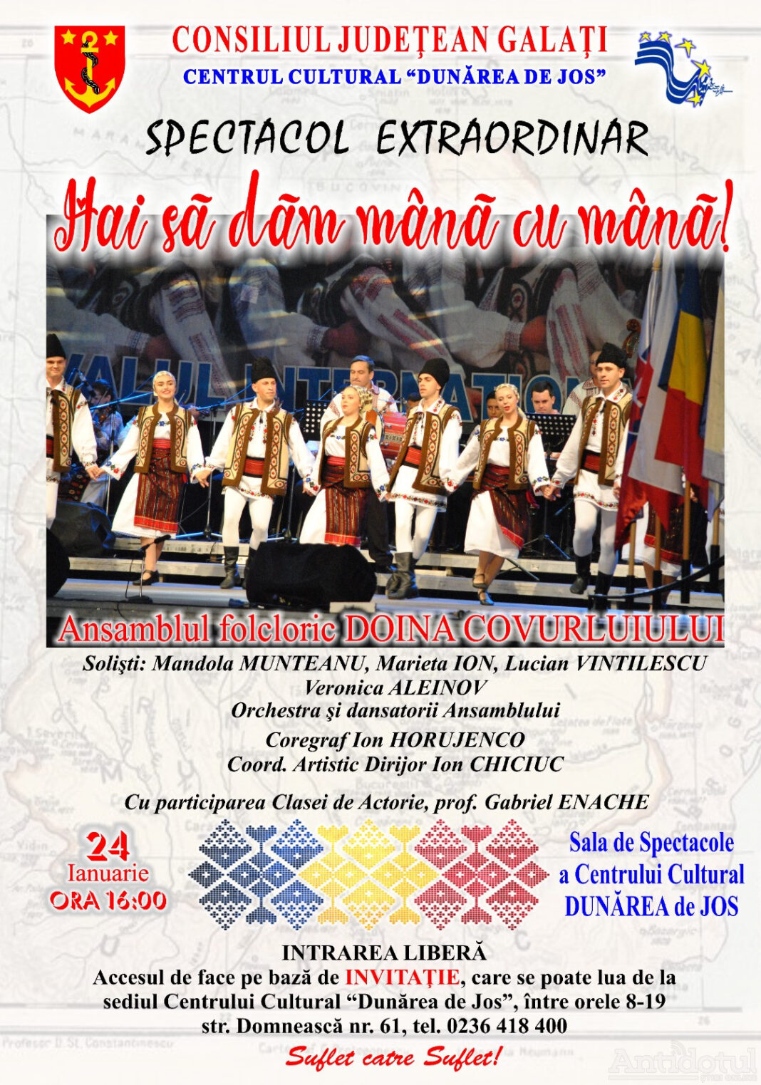 Ziua Unirii, în agenda urbană a Galațiului Ziua Unirii, în agenda urbană a Galațiului